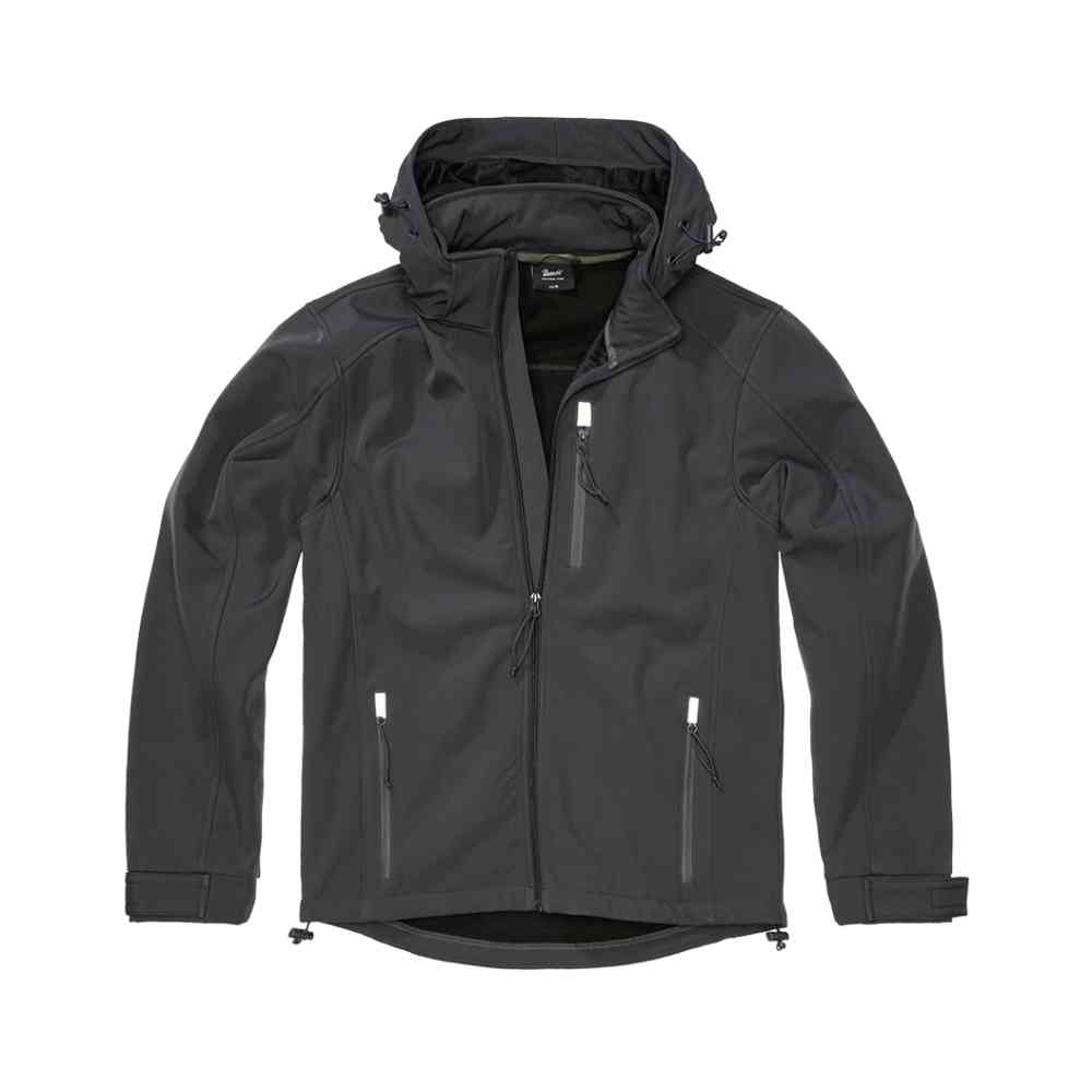 Brandit - Softshell Hurricane Jacke - Grau
